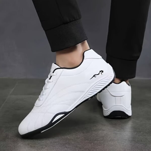 Men's New Stylish Athletic Shoes, Versatile Lace-Up Flat Sneakers