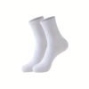 Unisex Crew Socks Soft Breathable Casual Socks White