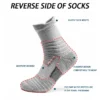 Sports Socks Breathable Moisture Wicking Anti Slip Athletic Socks Grey