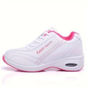 89423f1f-09b9-436c-8d3f-7ff4f044a719.jpg Women’s Platform Sneakers Air Cushion Lightweight Shoes (White/Pink)
