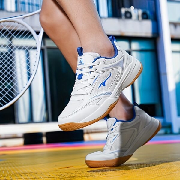 Court Sneakers Lightweight Cushioned Casual Tennis Shoes (White/Blue)