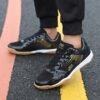 Court Shoes Non-Slip Indoor Badminton Training Shoes (Black/Gold)