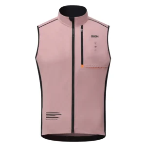 Sa310c14860cf457b917234c695e466d5c.webp RION Cycling Vest Windproof Waterproof MTB Road Bike Vest Lightweight 10-25°C Pink