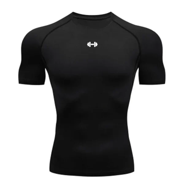 Men’s Compression T-Shirt Quick Dry Short Sleeve Gym Fitness Stretch Sports Top
