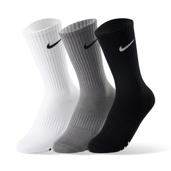 a1c6678e78f74f0da361ccda5c6e67d1-goods.jpeg 3 Pairs Nike Sports Socks Breathable Cushioned Athletic Crew Socks