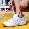 Court Sneakers Lightweight Cushioned Casual Tennis Shoes (White/Blue)
