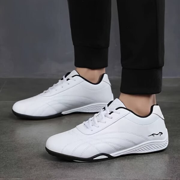 Men's New Stylish Athletic Shoes, Versatile Lace-Up Flat Sneakers