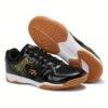 Court Shoes Non-Slip Indoor Badminton Training Shoes (Black/Gold)