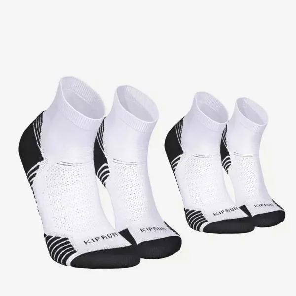 Decathlon 2-Pack Thick Padded Adult Running Socks - Comfort & Grip